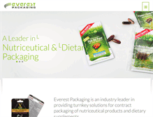 Tablet Screenshot of everestpackaging.com